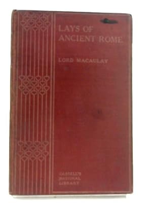 Essays and lays of ancient rome