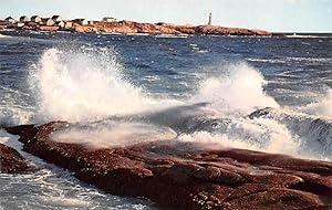 Surf, Peggy's Cove Light in Background