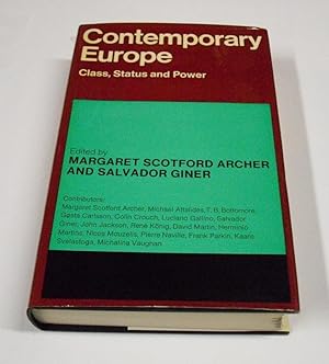 Contemporary Europe. Class, Status and Power. - Reading University Studies on Contemporary Europe...