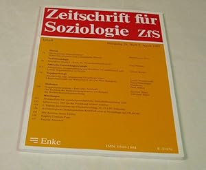 Zeitschrift für Soziologie. ZfS. Jahrgang 26, Heft 2, April 1997. >Enthält u.a. Beiträge zu: Theo...