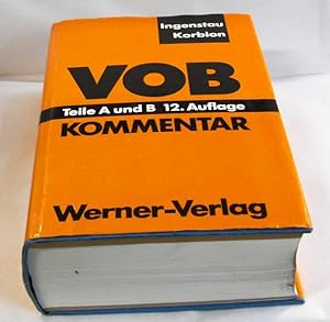 VOB. Verdingungsordnung für Bauleistungen. Teile A und B. DIN 1960/61 (Fassung Dezember 1992) mit...