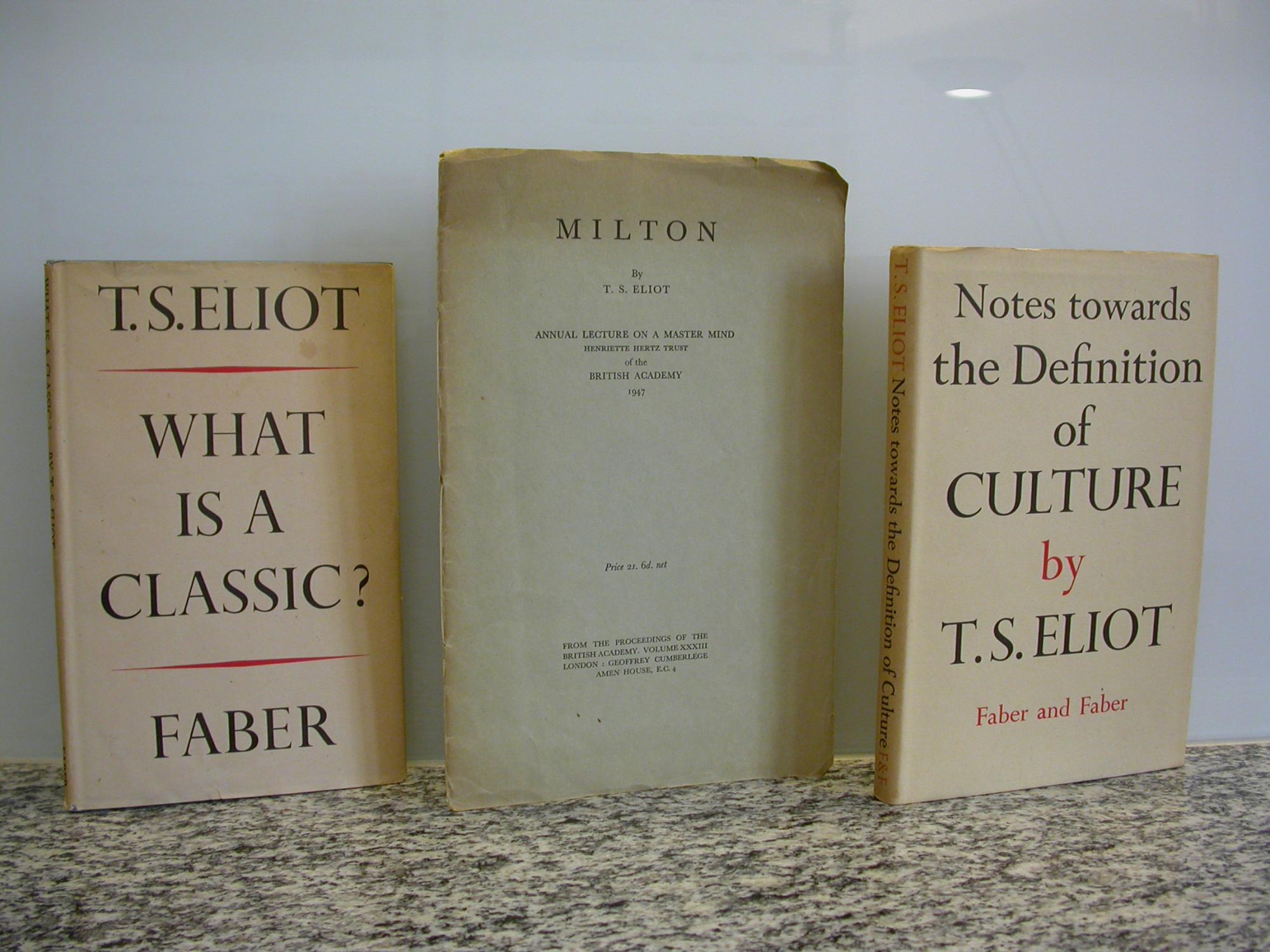 Essays ancient and modern eliot