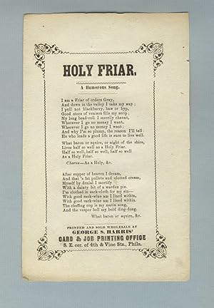 Holy friar. A humorous song