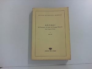 Annali del Seminario di Studi dell' Europa Orientale. Sezione Linguistico-Filologica I. - 1982-1983.