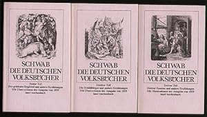 Die deutschen Volksbücher - Wiedererzählt von Gustav Schwab. 3 Bände.