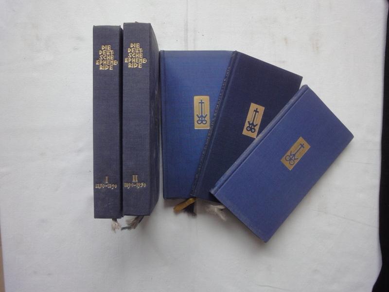 Die Deutsche Ephemeride Bände I Bis V 1850 Bis 1979 1929 Malota