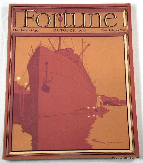 Fortune Magazine. October 1933 - Volume VII, Number 10 by Fortune ...