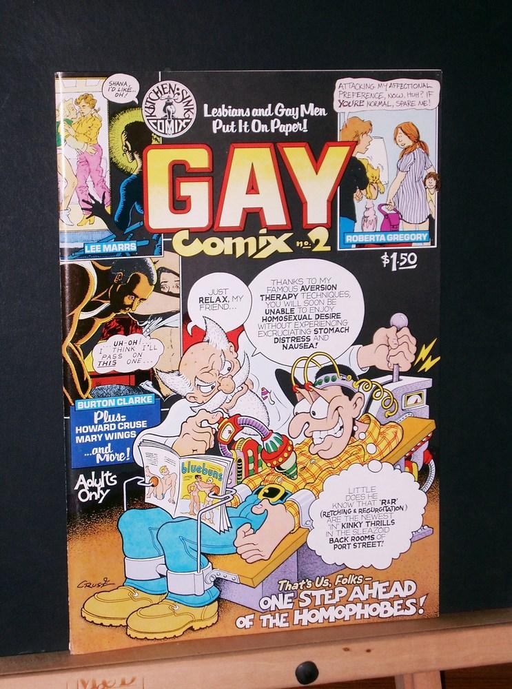 Gay Comix #2 "Lesbians and Gay Men Put It on Paper!" by Marrs, Lee and