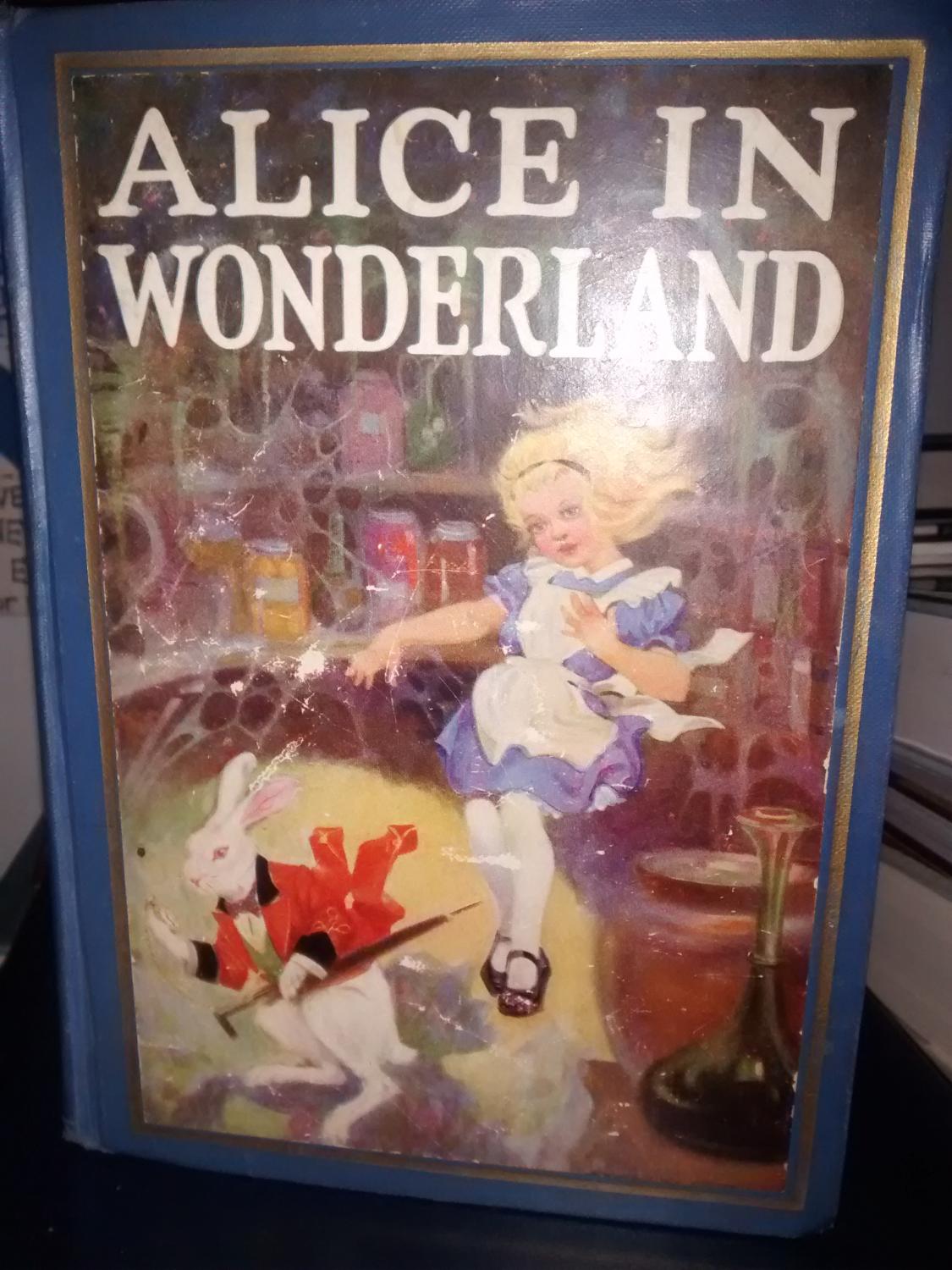 Alice in wonderland and through the looking glass book value Alice In Wonderland Through The Looking Glass By Lewis Carroll Fair Hard Cover 1923 Later American Edition Paraphernalia Books N Stuff