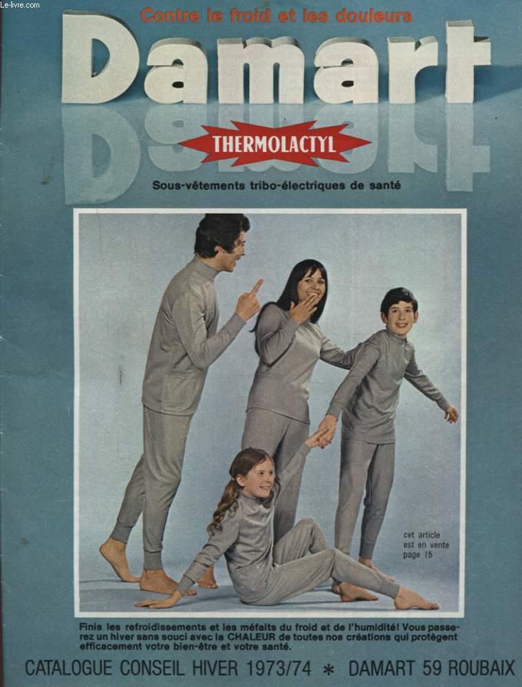 Catalogue Damart Thermolactyl Sous Vetements Tribo Electriques De Sante  Hiver 1973/74