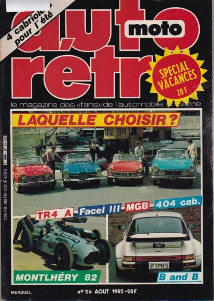 Auto moto rétro. Le magazine des "fans" de l'automobile ancienne, numéro 24 [Bon] [Couverture souple]