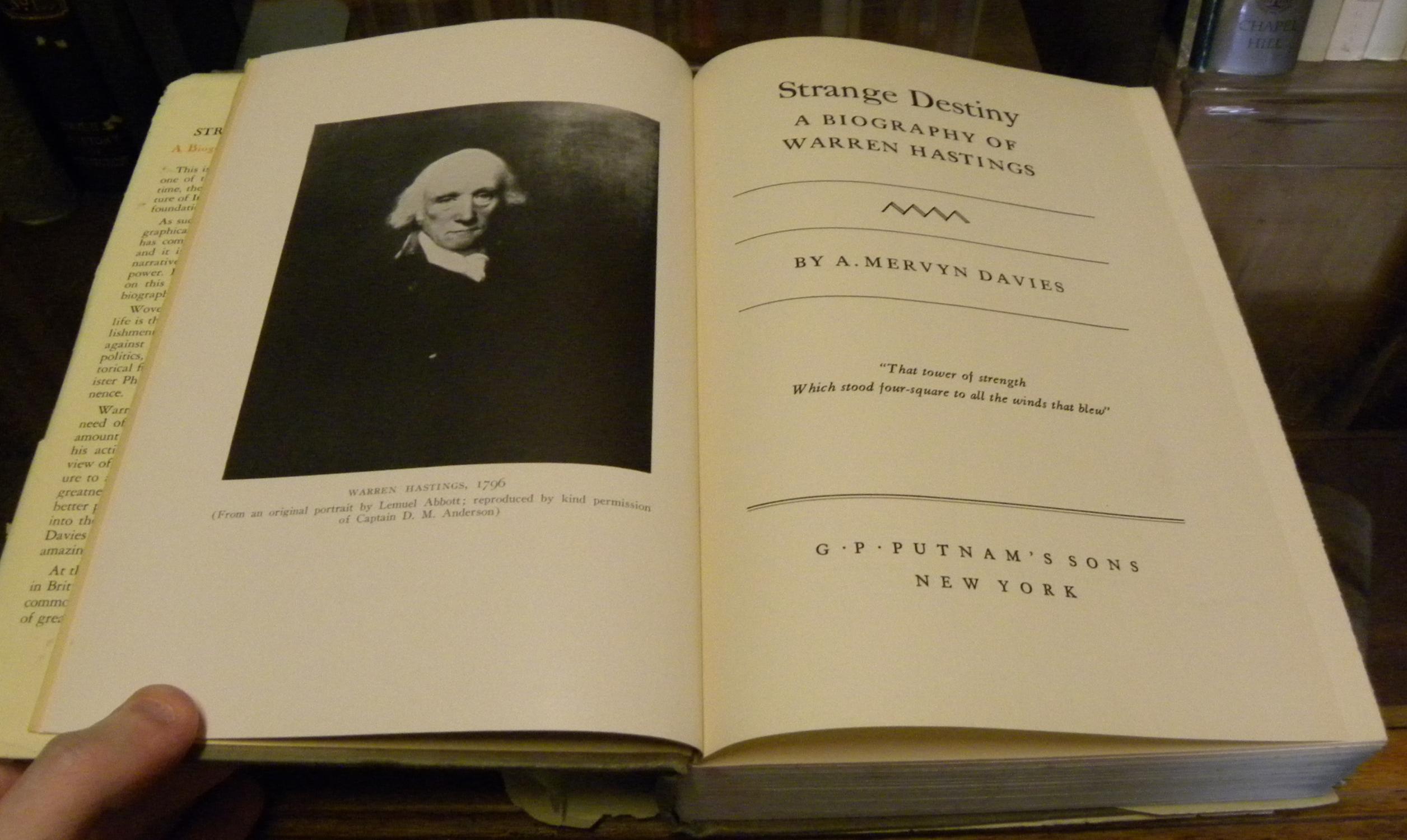Strunga Destin STRANGE DESTINY. par Davies, Mervyn A.: Very Good hard cover (1935 ...