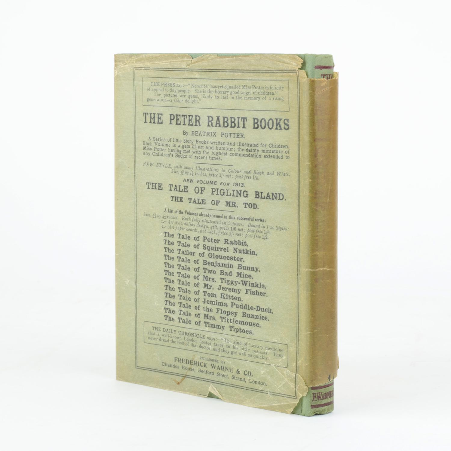 THE TALE OF PIGLING BLAND par POTTER, Beatrix: (1913) | Jonkers Rare Books