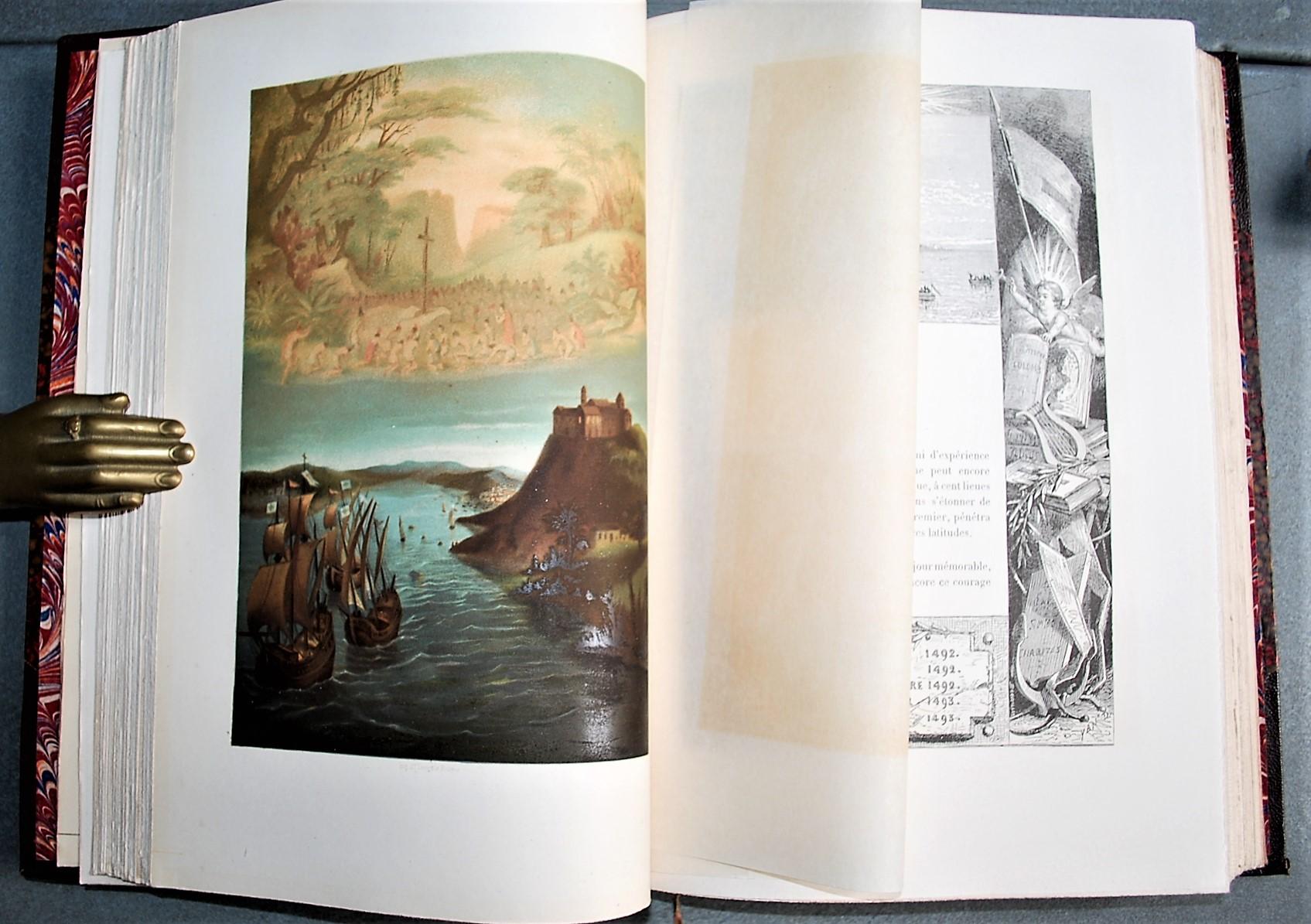 Christophe Colomb. Illustrée D'encadrements Variés a Chaque Page et De