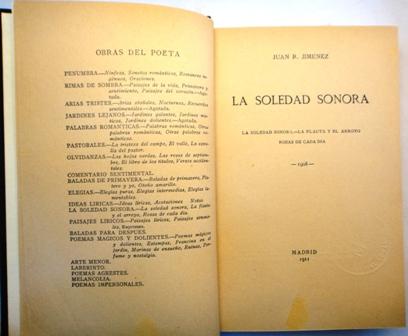 La soledad sonora - La flauta y el arroyo - Rosas de cada día - 1908 by Jiménez, Juan Ramón ...