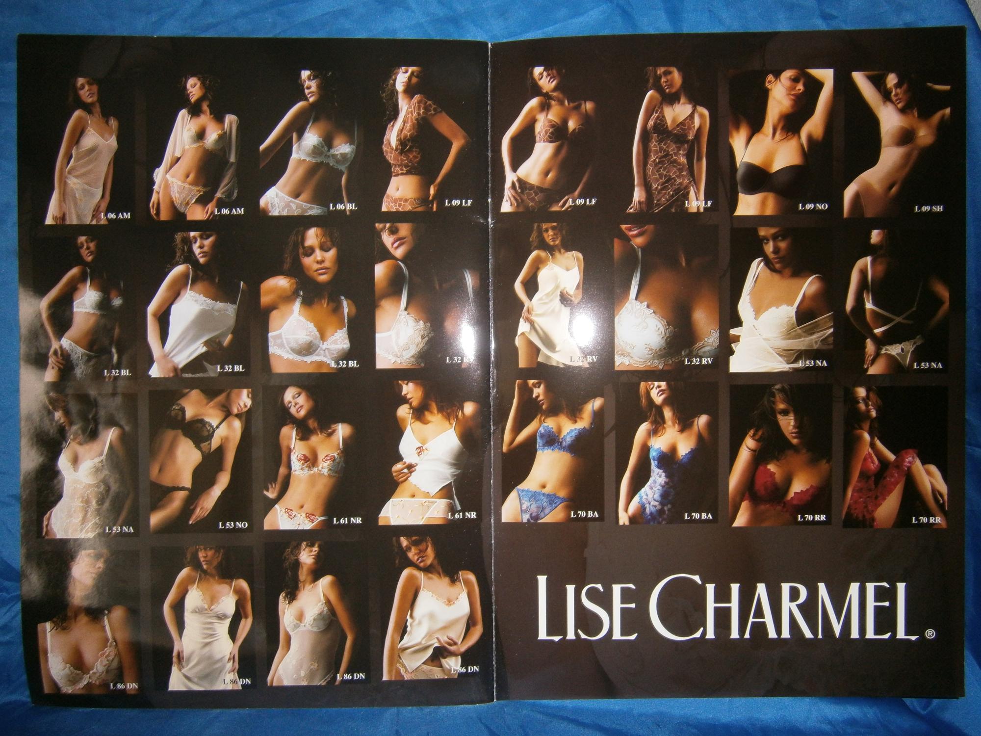 LISE CHARMEL . Catalogue de LINGERIE SEXY / CORSAGES / SOUTIEN - GORGES / SLIPS / CARACOS / CORSETRY . 30 X 42 cm , de 36 pages de photos LISE CHARME