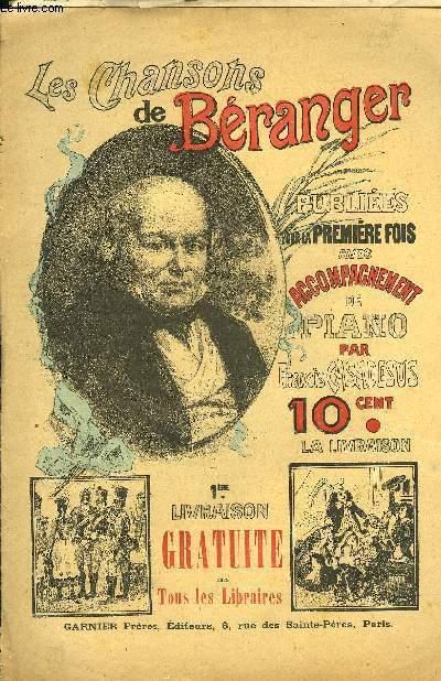 LES CHANSONS DE BERANGER by BERANGER: Sheet Music | Le-Livre