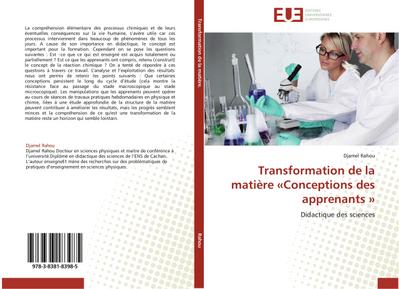 Transformation de la matière «Conceptions des apprenants » : Didactique des sciences - Djamel Rahou