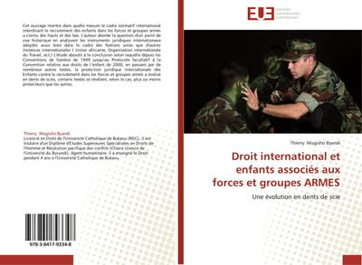 Droit international et enfants associés aux forces et groupes ARMES : Une évolution en dents de scie - Thierry Mugisho Byandi