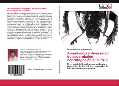 Abundancia y diversidad de escarabajos coprófagos en el TIPNIS : Diversidad de Scarabaeinae, en bosque amazónico de tierra firme, con grados de intervención antropogénica - Veronica Yumi Herrera Yamaguchi