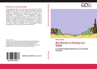 De Davos a Cerisy-La-Salle : La epistemología histórica en el contexto europeo - Alberto Fragio