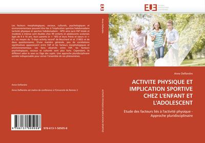 Activité Physique Et Implication Sportive Chez l'Enfant Et l'Adolescent - Deflandre-A