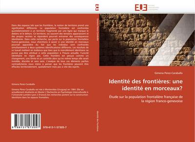 Identité Des Frontières: Une Identité En Morceaux? - Perez-Caraballo-G