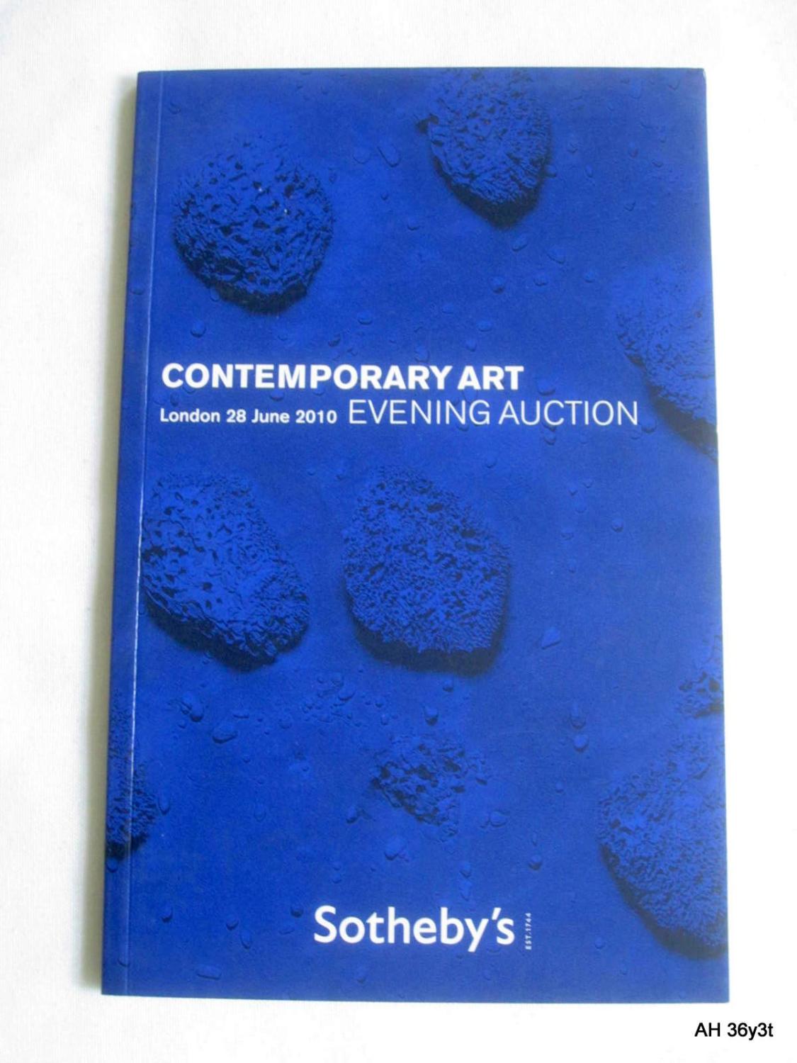 Sotheby's Contemporary Art, Evening Auction, New York, 9 May