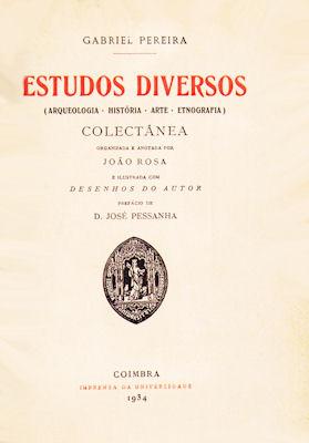 ESTUDOS DIVERSOS: ARQUEOLOGIA, HISTORIA, ARTE, ETNOGRAFIA. PEREIRA. (Gabriel) [Satisfaisant] [Couverture rigide]