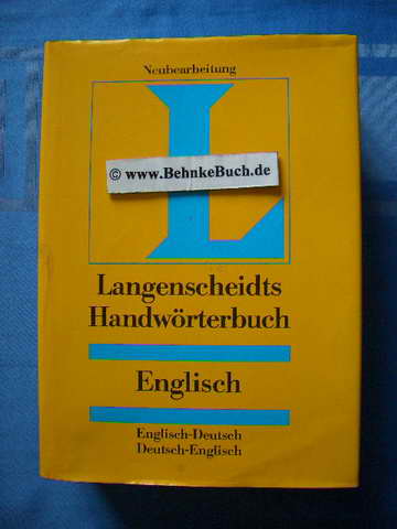 Langenscheidts Handwörterbuch Englisch - Deutsch / Deutsch - Englisch. 2 Teile in 1 Band. von Heinz Messinger und Sonia Brough. 1996 überarbeitet von der Langenscheidt-Redaktion.