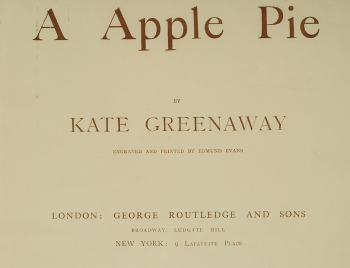 Apple Pie A By Greenaway Kate 1886 David Brass Rare Books Inc