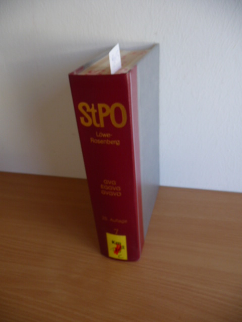 Die Strafprozeßordnung und das Gerichtsverfassungsgesetz . - Teil: Band. 7., §§ 1 - 198 GVG; EGGVG; GVGVO / Bearb.: Reinhard Böttcher . - Rieß, Peter: (Löwe/Rosenberg)