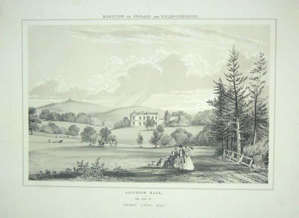 Fine Original Lithograph Illustration from the Mansions of England and ...