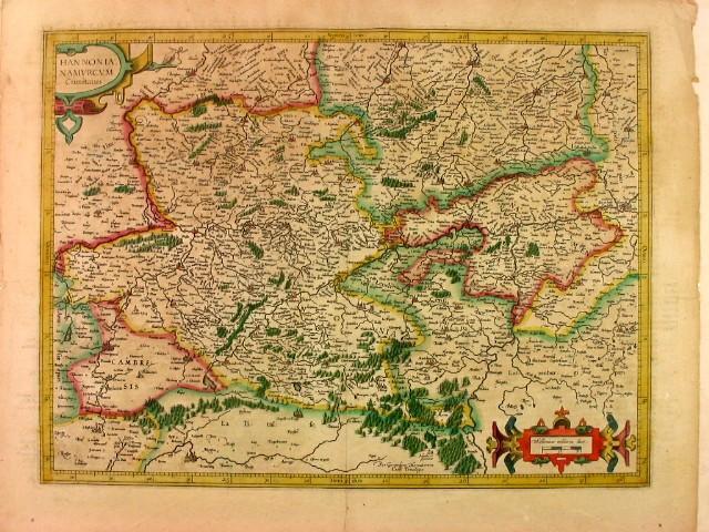 Hannonia. Namurcum Comitatus". von Hennegau - Namur -: Karte