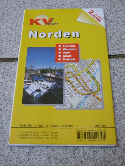 Norden : Fahrrad, Wandern, Sport, Freizeit, Auto (1:7500 + 1:15000 + 1:25000) KV-Plan