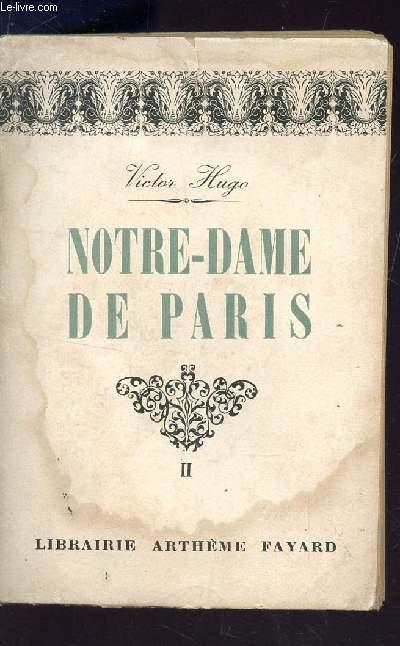 NOTRE DAME DE PARIS - TOME II. by HUGO VICTOR: bon Couverture souple