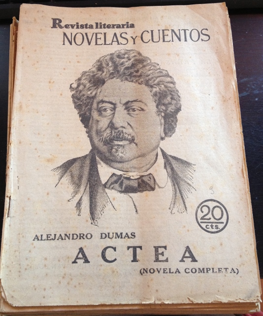 REVISTA LITERARIA. NOVELAS Y CUENTOS. ACTEA (NOVELA COMPLETA). de DUMAS,  Alejandro.: (1929) | Libreria Lopez de Araujo