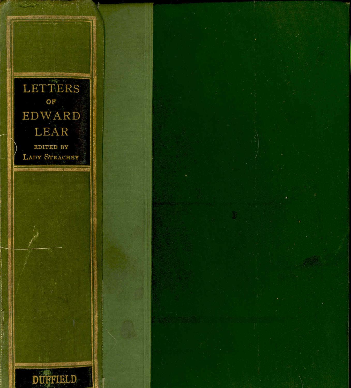 Letters of Edward Lear : Author of 