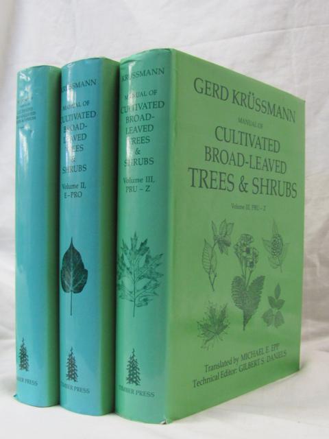 Manual of Cultivated Broad Leaved Trees and Shrubs 3 vols - Krussmann, Gerd