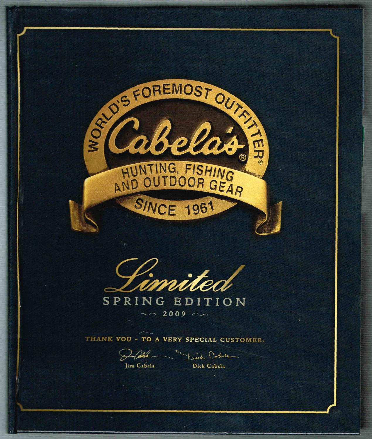 Cabela's HUNTING, FISHING AND OUTDOOR GEAR Limited SPRING EDITION 2009