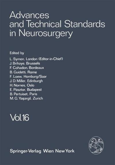 Advances and Technical Standards in Neurosurgery - L. Symon