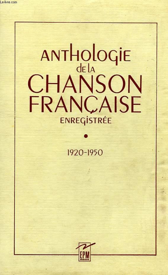 1935-1940 ANTHOLOGIE DE LA CHANSON FRANÇAISE (manufacturer_name