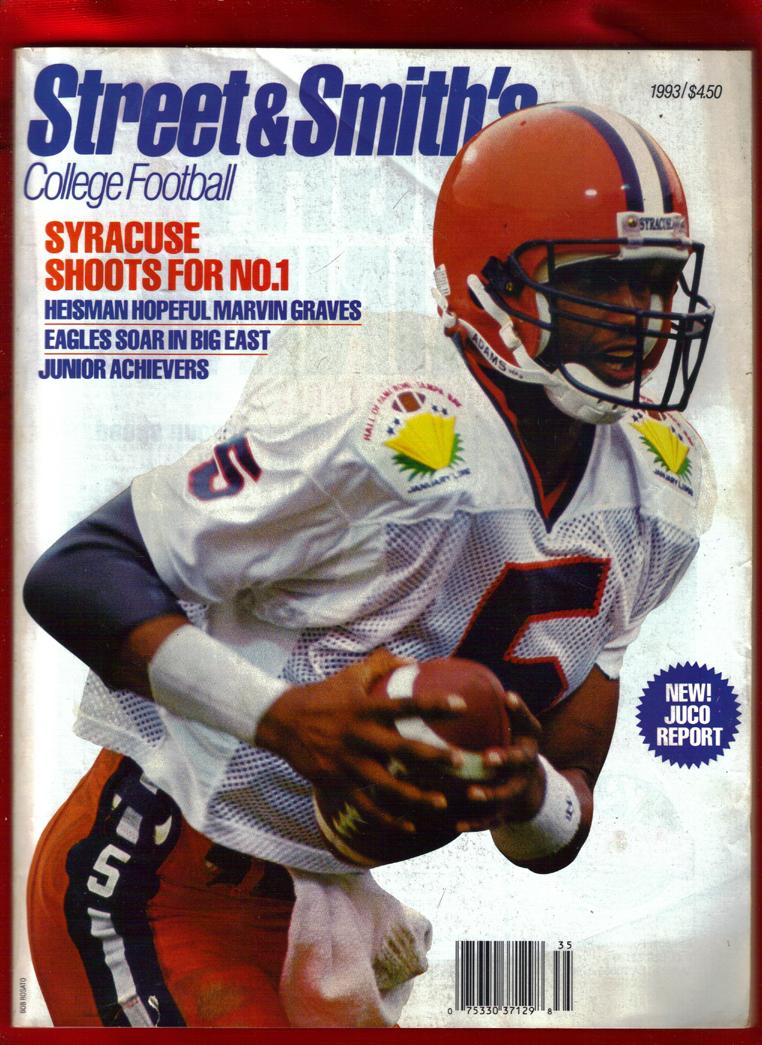 Street & Smith's College Football 1993 / Eastern Cover, with Marvin