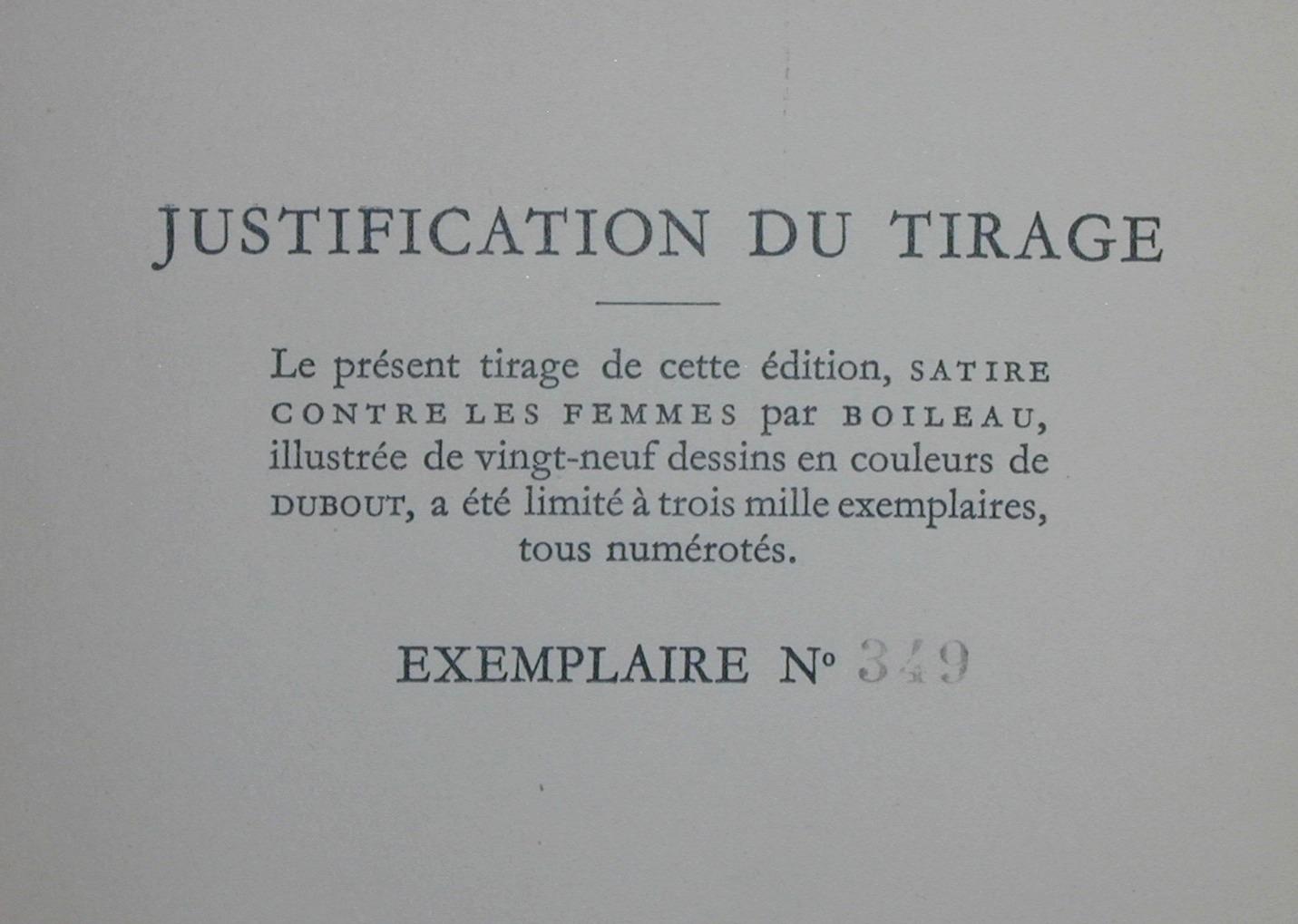 Satire contre les femmes by BOILEAUDESPREAUX, Nicolas Bon Couverture