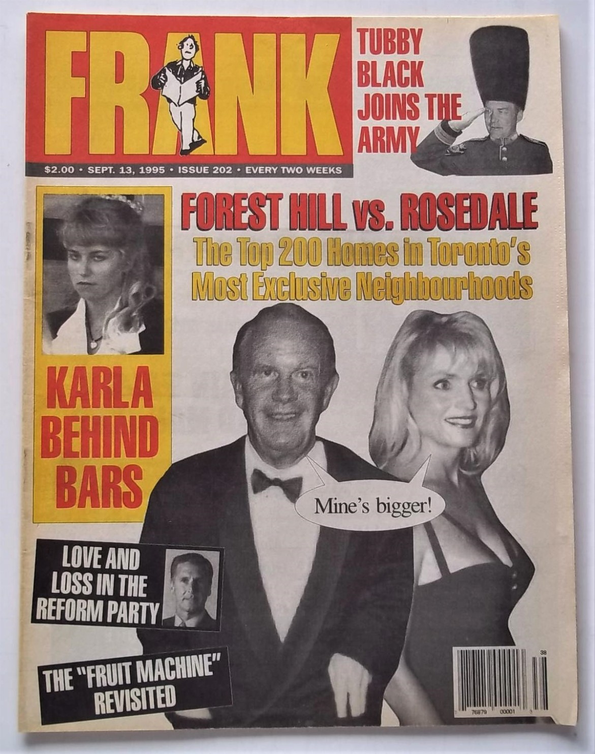 Frank Magazine #202 (September 13, 1995) Canada Humor Satire Frank Magazine #202 (September 13, 1995) Canada Humor Satire