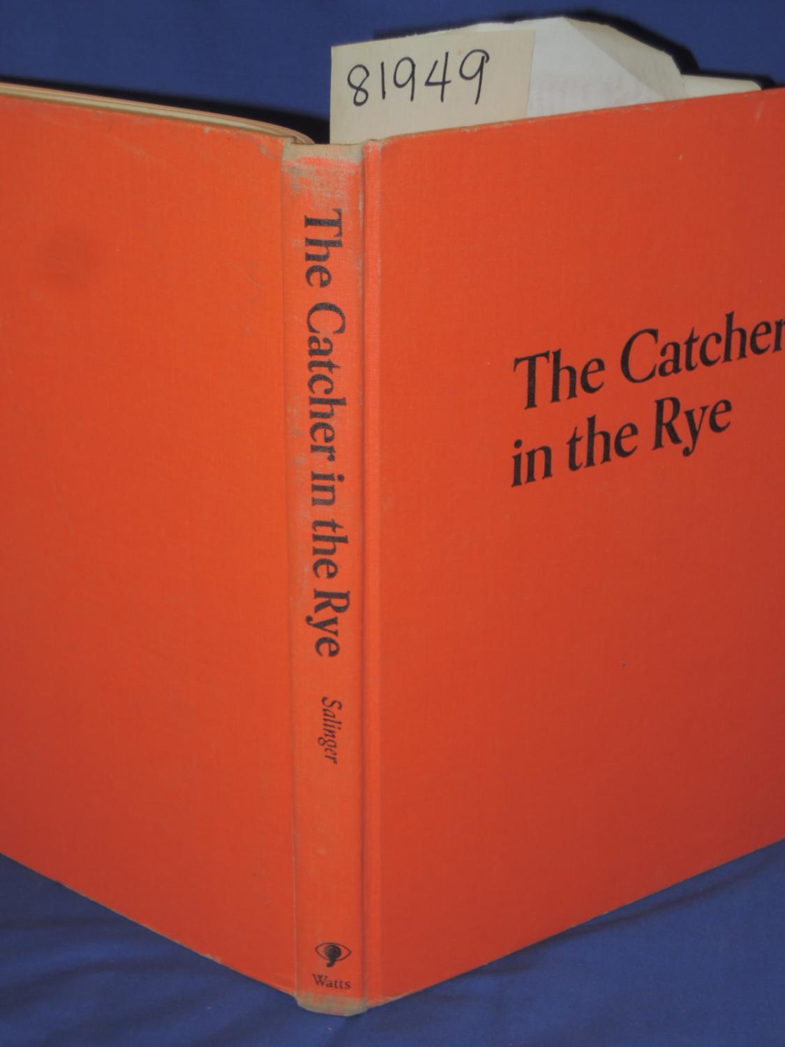 The Catcher in the Rye by Salinger, HARD BACK orange