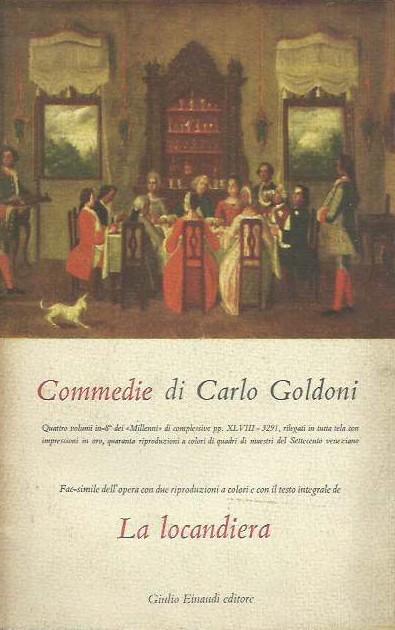 Commedie Di Carlo Goldoni La Locandiera Da Goldoni Carlo 1952 Laboratorio Del Libro