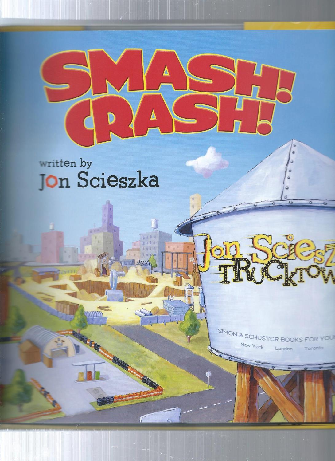 Lot of Jon Scieszka’s Trucktown MELVIN MIGHT? Smash! Crash! Hardcover Books
