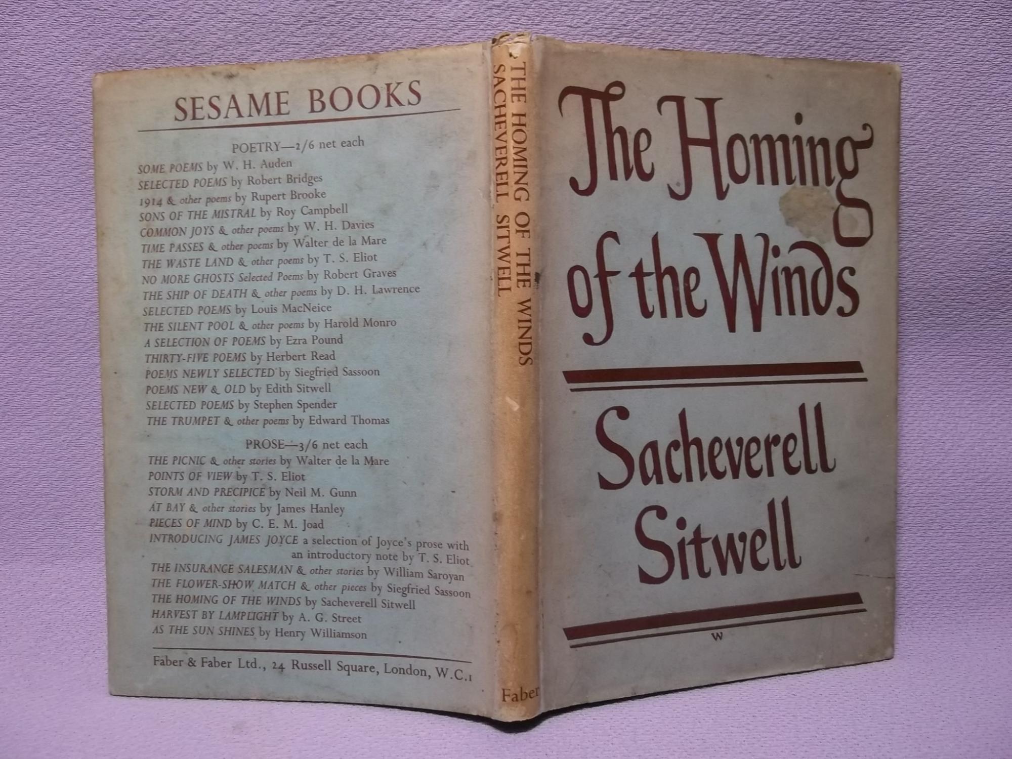 The Homing of the Winds & Other Passages In Prose : First printing by ...