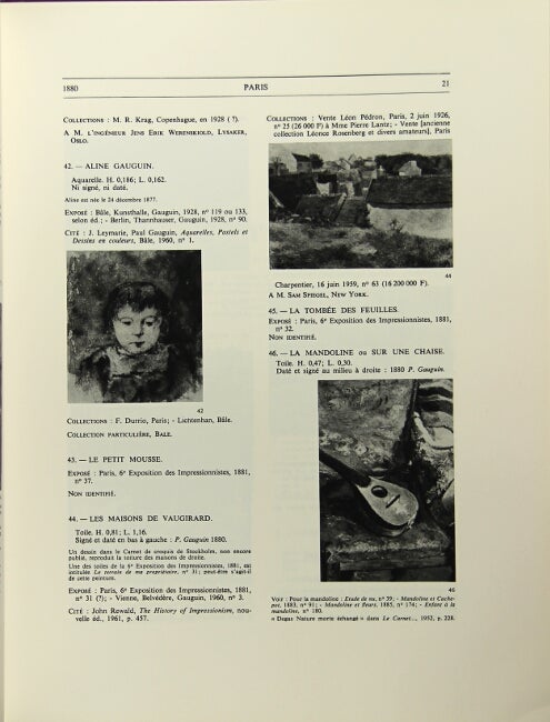 Amazon.com: Gauguin I: catalogue: Wildenstein, Georges: Books